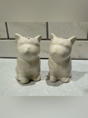 French Bulldog Salt & Pepper Shakers Cravings by Chrissy Teigen Stoneware 3"